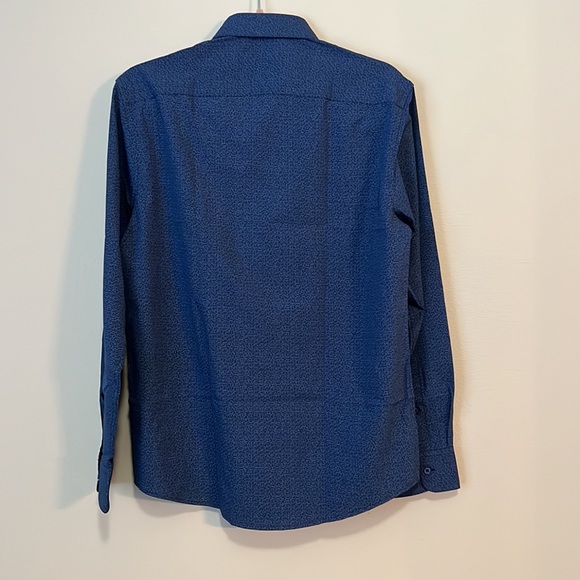 Lucky Brand blue polyester button up shirt - Picture 8 of 8